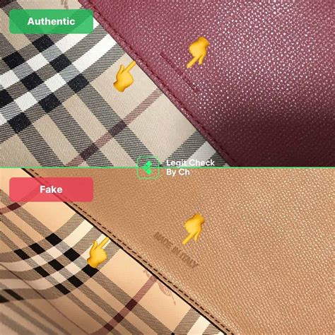 pic of burberry pattern and fake|how to spot a burberry bag.